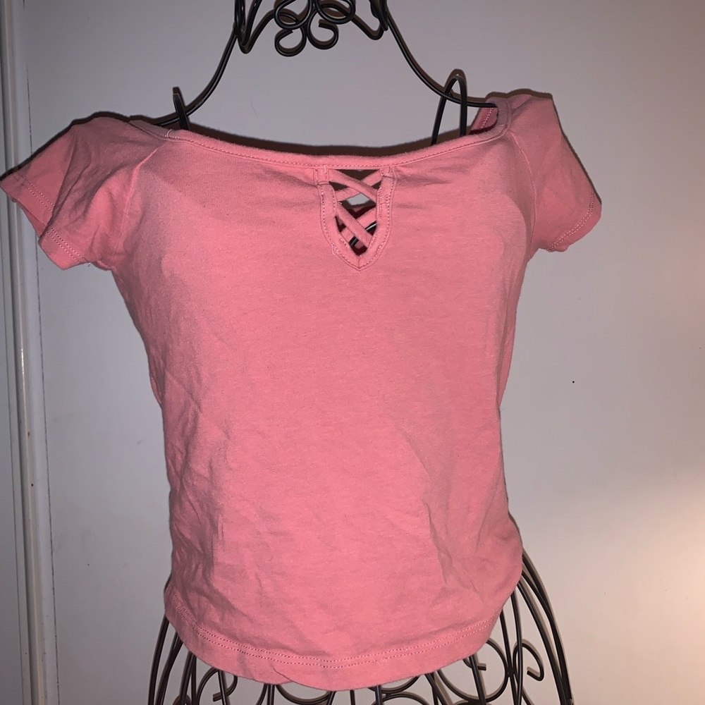 Bozzolo pink stretchy crop top